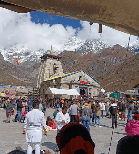 Kedarnath Temple Aerial View